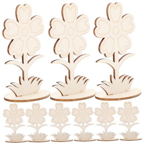 HEALSOPTHY 12 Stück Teiliges Holzblumen zum Bemalen Leichte Robuste Handgefertigte Holzornamente Kreative DIY Bastelblumen für Erwachsene für Zimmer und Bürodekoration HEALSOPTHY 12 Stück Teiliges Holzblumen zum Bemalen Leichte Robuste Handgefertigte Holzornamente Kreative DIY Bastelblumen für Erwachsene für Zimmer und Bürodekoration von HEALSOPTHY