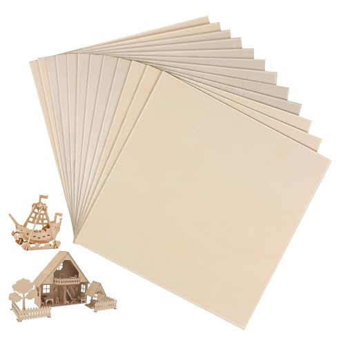 HEALSOPTHY 12 Stück Teiliges Quadratische Holzplatten Dicke aus Pappelholz Unbehandelte Bastelhölzer zum Bemalen Gravieren und Modellieren Glatte Oberfläche für DIY Holzkunstprojekte HEALSOPTHY 12 Stück Teiliges Quadratische Holzplatten Dicke aus Pappelholz Unbehandelte Bastelhölzer zum Bemalen Gravieren und Modellieren Glatte Oberfläche für DIY Holzkunstprojekte von HEALSOPTHY