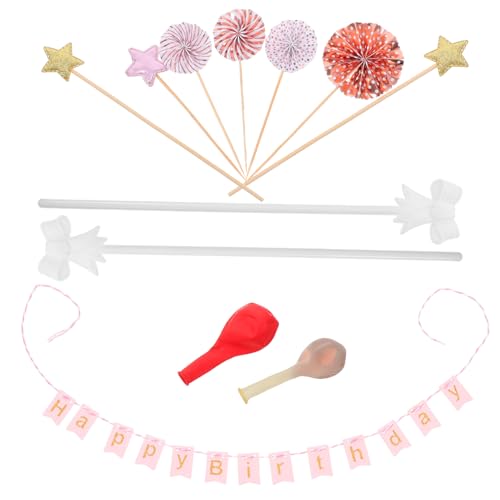 HEALSOPTHY 12 Stück Teiliges Tortendeko Roségold mit Happy Birthday Cake Topper Papierfächern Sternen und Konfetti Luftballons Geburtstagsdekoration für Festliche Feiern HEALSOPTHY 12 Stück Teiliges Tortendeko Roségold mit Happy Birthday Cake Topper Papierfächern Sternen und Konfetti Luftballons Geburtstagsdekoration für Festliche Feiern von HEALSOPTHY