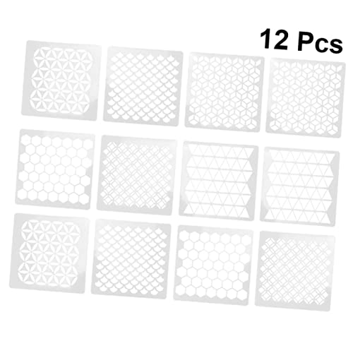 HEALSOPTHY 12 Stück Teiliges Wiederverwendbare Geometrische Wandmalerei schablonen aus Robustem Kunststoff Leicht zu Reinigen und Transportieren für DIY Wanddekoration und Kreative HEALSOPTHY 12 Stück Teiliges Wiederverwendbare Geometrische Wandmalerei schablonen aus Robustem Kunststoff Leicht zu Reinigen und Transportieren für DIY Wanddekoration und Kreative von HEALSOPTHY
