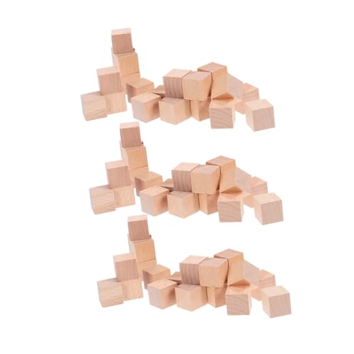 HEALSOPTHY 120 Stück Quadratische Holzwürfel Holzblöcke Zum Basteln Holzwürfel Quadratische Blöcke Holz Zum Basteln Holzhandwerk Holzquadrate Kinderspielzeug Kleine von HEALSOPTHY