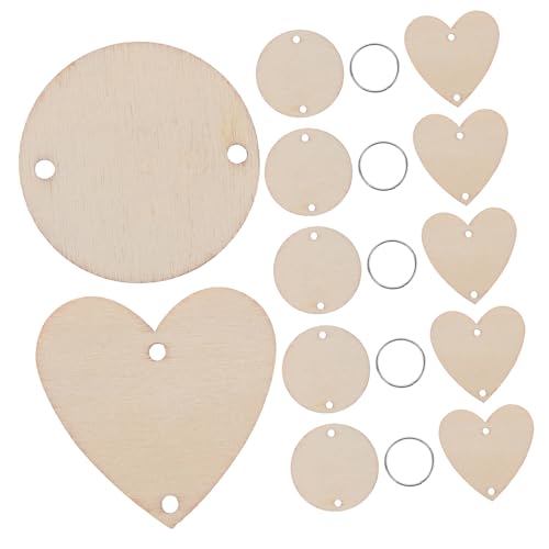 HEALSOPTHY 120 Stück Teiliges Holzscheiben mit Löchern für Hängenden Kalender Runde und Herzförmige Natur Holzanhänger Inklusive Schlüsselringen für Geburtstags und Festtagsdeko DIY HEALSOPTHY 120 Stück Teiliges Holzscheiben mit Löchern für Hängenden Kalender Runde und Herzförmige Natur Holzanhänger Inklusive Schlüsselringen für Geburtstags und Festtagsdeko DIY von HEALSOPTHY
