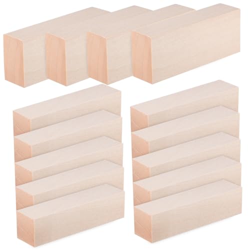 HEALSOPTHY 14 Stk. Square Dowels Teiliges aus Lindenholz Langlebige Holzlatten in Fein Verarbeitet Glatte Oberfläche Vielseitig für Basteln Möbelreparatur DIY Projekte von HEALSOPTHY