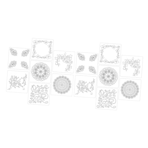 HEALSOPTHY 14 Stück Hohle Malplatte Boden Malerei Für Schablone Wand Vorlage Zeichnung Malen Wiederverwendbar Das Haustier Weiß HEALSOPTHY 14 Stück Hohle Malplatte Boden Malerei Für Schablone Wand Vorlage Zeichnung Malen Wiederverwendbar Das Haustier Weiß von HEALSOPTHY