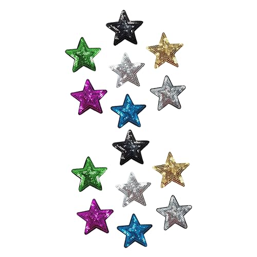 HEALSOPTHY 14Stücke Pailletten Aufnäher Stern Applikationen für DIY Kleidung Dekorative Stoffaufkleber Farben für Jacken Rucksäcke und Projekte HEALSOPTHY 14Stücke Pailletten Aufnäher Stern Applikationen für DIY Kleidung Dekorative Stoffaufkleber Farben für Jacken Rucksäcke und Projekte von HEALSOPTHY
