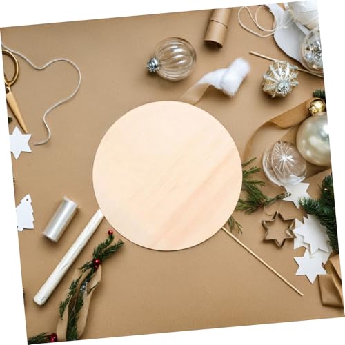 HEALSOPTHY 15 Stück Unbehandelte Runde Holzscheiben Teilig Holzplatten Diy Holzschilder für Handwerk Malerei Rustikale Türdekoration Weihnachtsfest Party von HEALSOPTHY