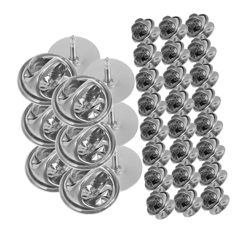 HEALSOPTHY 150 Sätze Butterfly Clutch Pin Backs Nickel Plated Brooch Locking Backers für Anstecker Broschen und Namensschilder für Handwerk und Schmuckherstellung HEALSOPTHY 150 Sätze Butterfly Clutch Pin Backs Nickel Plated Brooch Locking Backers für Anstecker Broschen und Namensschilder für Handwerk und Schmuckherstellung von HEALSOPTHY