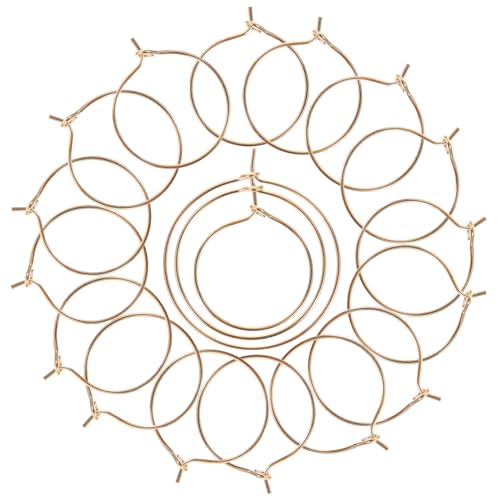 HEALSOPTHY 150 Stück Ohrringringe Roségold DIY Ohrschmuck Zubehör Schmuckteile für Basteln und Schmuckherstellung von HEALSOPTHY