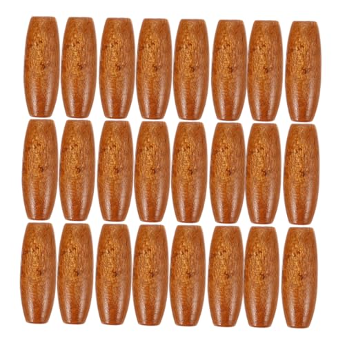 HEALSOPTHY 150 Stück Ovale Holzperlen Robustem Ahornholz Großes Natürliche Spacer Perlen für Diy Schmuckherstellung Türvorhänge Taschen und Basteldekorationen von HEALSOPTHY