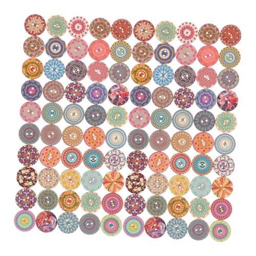 HEALSOPTHY 150 Stück Runde Holzknöpfe Vintage Blumenmuster Bunte Dekorative Knöpfe für Nähen DIY Handwerk Kleidung Verzierung HEALSOPTHY 150 Stück Runde Holzknöpfe Vintage Blumenmuster Bunte Dekorative Knöpfe für Nähen DIY Handwerk Kleidung Verzierung von HEALSOPTHY