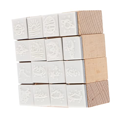 HEALSOPTHY 16 Stück Teiliges Holzstempel Set Sternenhimmel DIY Handbuchstempel Buchenholz für Kreative Bastelprojekte Scrapbooking und Kartenverschönerung HEALSOPTHY 16 Stück Teiliges Holzstempel Set Sternenhimmel DIY Handbuchstempel Buchenholz für Kreative Bastelprojekte Scrapbooking und Kartenverschönerung von HEALSOPTHY