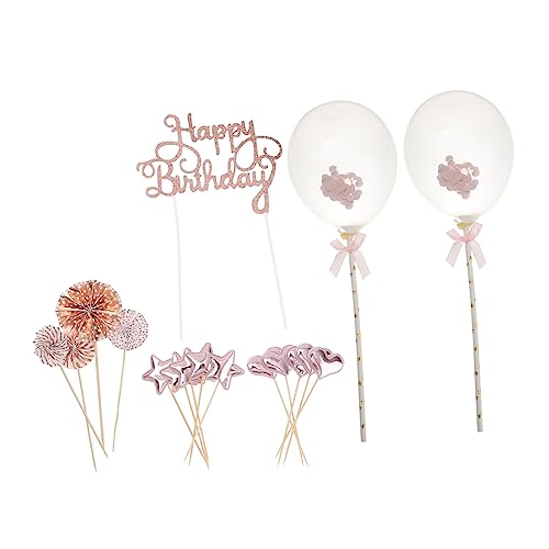 HEALSOPTHY 17 Stück Teiliges Happy Birthday Tortendekorationsset Kuchenstecker für Geburtstagsfeiern Kreative und Praktische für Kuchen Verschönerung von Desserts HEALSOPTHY 17 Stück Teiliges Happy Birthday Tortendekorationsset Kuchenstecker für Geburtstagsfeiern Kreative und Praktische für Kuchen Verschönerung von Desserts von HEALSOPTHY