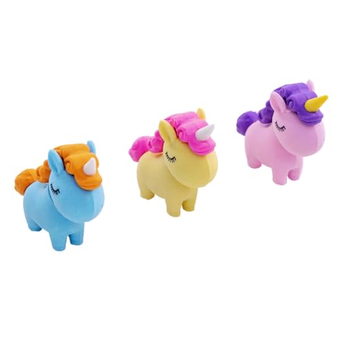 HEALSOPTHY 18 Stück Einhorn Radiergummi Kreative Tierform Radierer für Schule Nützlich Perfektes für Zufällige Farben Zufällige Farbe von HEALSOPTHY