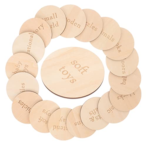 HEALSOPTHY 18 Stück Teiliges Dekorative Holzscheiben Blanko Kreistags für Spielzeugaufbewahrung Kindergarten Dekoration und Kreative Diy Projekte Langlebig und Vielseitig Einsetzbar von HEALSOPTHY