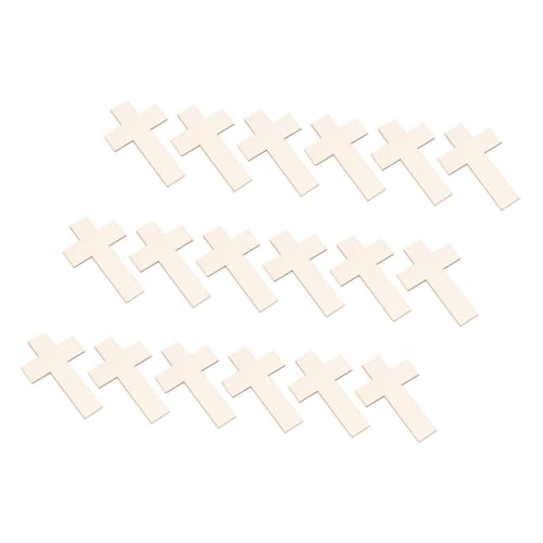 HEALSOPTHY 18 Stück Teiliges Holz Kreuzformen zum Bemalen Naturbelassene DIY Holzstücke für Bastelprojekte Leichte Holzornamente für Spirituelle Dekoration für Hochzeit und Feiertage HEALSOPTHY 18 Stück Teiliges Holz Kreuzformen zum Bemalen Naturbelassene DIY Holzstücke für Bastelprojekte Leichte Holzornamente für Spirituelle Dekoration für Hochzeit und Feiertage von HEALSOPTHY