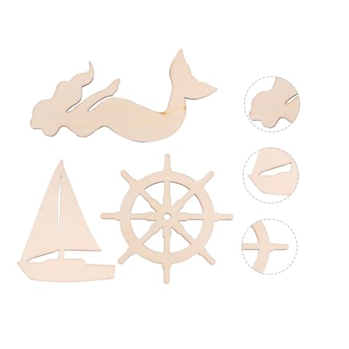 HEALSOPTHY 18 Stück Teiliges Holzfiguren Meerjungfrau Segelboot Unvollendete Holzscheiben für DIY Basteln Kinderfest Deko Leichte Langlebige Holzstreuteile für Party Badezimmer HEALSOPTHY 18 Stück Teiliges Holzfiguren Meerjungfrau Segelboot Unvollendete Holzscheiben für DIY Basteln Kinderfest Deko Leichte Langlebige Holzstreuteile für Party Badezimmer von HEALSOPTHY