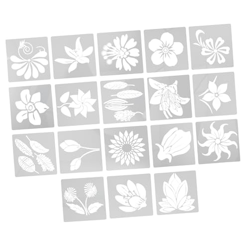 HEALSOPTHY 18 Stück Vorlage Für Blumenausschnitte Wiederverwendbar Zeichnung Diy-vorlagen Schablonen Für Diy Blumen- Kunsthandwerk Malerei Blumenschablone Groß Malschablone Weiß Das Haustier HEALSOPTHY 18 Stück Vorlage Für Blumenausschnitte Wiederverwendbar Zeichnung Diy-vorlagen Schablonen Für Diy Blumen- Kunsthandwerk Malerei Blumenschablone Groß Malschablone Weiß Das Haustier von HEALSOPTHY