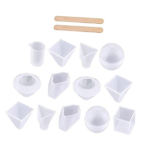 HEALSOPTHY 18Stücke DIY Teiliges Set für Formen Silikonformen mit Messbechern und Rührstäben für Schmuckherstellung und Handwerksprojekte Dekorationen HEALSOPTHY 18Stücke DIY Teiliges Set für Formen Silikonformen mit Messbechern und Rührstäben für Schmuckherstellung und Handwerksprojekte Dekorationen von HEALSOPTHY