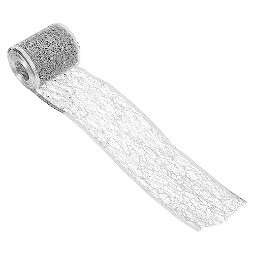 HEALSOPTHY 1Rolle Glitzerndes Mesh Geschenkband Breit Dekoratives Schleifenband für DIY Handwerk und Geschenkverpackungen Premium für Weihnachtsfeiern HEALSOPTHY 1Rolle Glitzerndes Mesh Geschenkband Breit Dekoratives Schleifenband für DIY Handwerk und Geschenkverpackungen Premium für Weihnachtsfeiern von HEALSOPTHY
