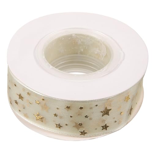 HEALSOPTHY 1Rolle Goldenes Sternband Dekoratives Geschenkband für DIY Basteln Hochzeit Party und Verpackung Strapazierfähig Vielseitig Einsetzbar HEALSOPTHY 1Rolle Goldenes Sternband Dekoratives Geschenkband für DIY Basteln Hochzeit Party und Verpackung Strapazierfähig Vielseitig Einsetzbar von HEALSOPTHY
