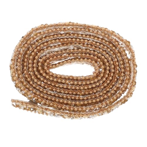 HEALSOPTHY 1Rolle Kostümbesatzrolle mit Strasssteinen Schneidbar für DIY Bastelarbeiten Hochzeiten Partys und Vielseitig Einsetzbar von HEALSOPTHY