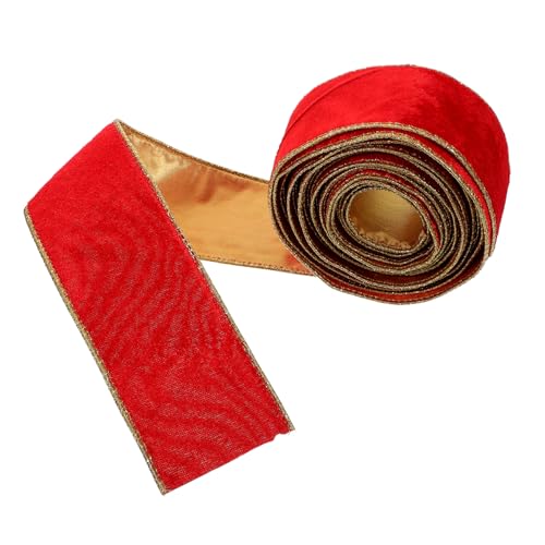 HEALSOPTHY 1Rolle Rotes Geschenkband Lange Handgefertigtes Dekorationsband für DIY Bastelprojekte Hochzeit und Heimdekoration Strapazierfähig und Vielseitig HEALSOPTHY 1Rolle Rotes Geschenkband Lange Handgefertigtes Dekorationsband für DIY Bastelprojekte Hochzeit und Heimdekoration Strapazierfähig und Vielseitig von HEALSOPTHY