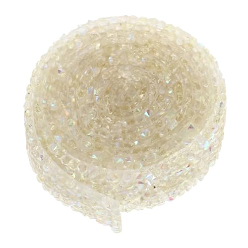HEALSOPTHY 1Rolle Selbstklebendes Strassband Transparent Funkelnde Diamantbänder für DIY Handwerk Dekoration Kleidungsstücke und Verpackungen nicht Verblassend Leicht von HEALSOPTHY