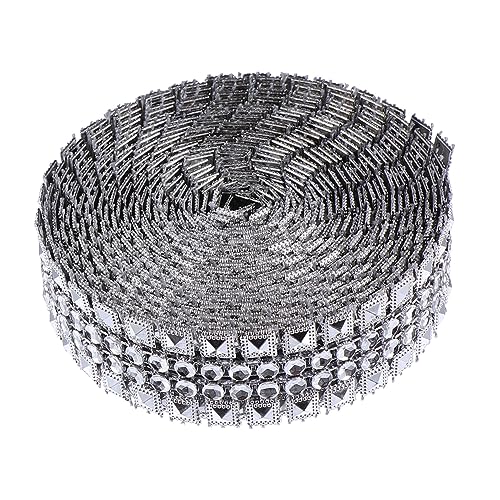 HEALSOPTHY 1Rolle Strassband Yards Silberfarben DIY Dekorationsband für Hochzeiten Partys und Festlichkeiten Handgemachtes Strass für Bastelprojekte HEALSOPTHY 1Rolle Strassband Yards Silberfarben DIY Dekorationsband für Hochzeiten Partys und Festlichkeiten Handgemachtes Strass für Bastelprojekte von HEALSOPTHY