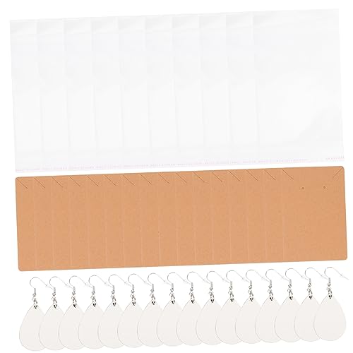 HEALSOPTHY 1Satz DIY Sublimations Ohrringe Blanko Ohrringhaken für Handgefertigten Schmuck Dekorative Rohlinge zum Basteln und Personalisieren von Ohrringen und Schmuckprojekten von HEALSOPTHY