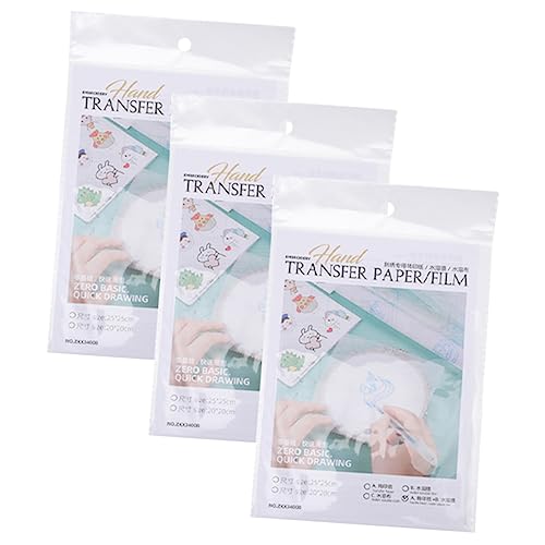 HEALSOPTHY 1Satz DIY Wasserlösliche Folie für Sticken und Basteln Selbstklebend für Kleidung und Shirts für Handarbeiten und DIY Projekte Kompatibel von HEALSOPTHY