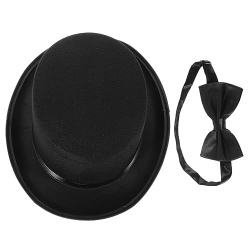 HEALSOPTHY 1Satz Detektiv Kostümset für Unisex Teiliges mit Zylinderhut und Schleife Zubehör für Kostümpartys Cosplay Halloween und Leicht und Detailreich Verarbeitet von HEALSOPTHY