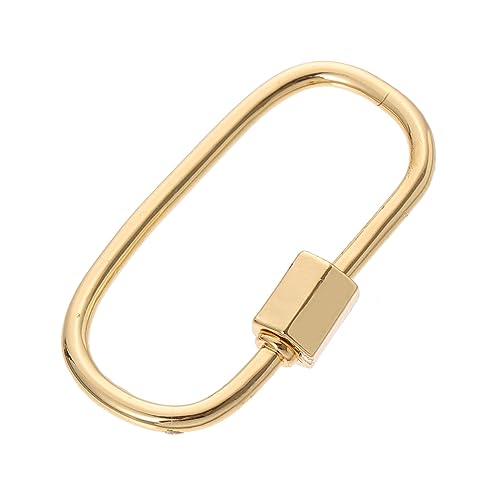 HEALSOPTHY 1Stück Ovaler Schmuckverschluss für Einzigartiger Karabinerverschluss für DIY Schmuckherstellung Armbänder und Projekte Langlebig von HEALSOPTHY