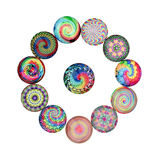 HEALSOPTHY 1Tasche DIY Edelstein Glasaufkleber Patches Farbige Spirale Ethnisches Muster Vielseitig für Schmuck Deko und Bastelprojekte für und Kreative von HEALSOPTHY