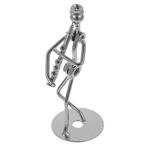 HEALSOPTHY 1stück Kleine Eisenfigur Als Tischornament Dekorative Metallkunst Für Zuhause Und Büro Stilvolle Tischdekoration Und Einzigartiger von HEALSOPTHY