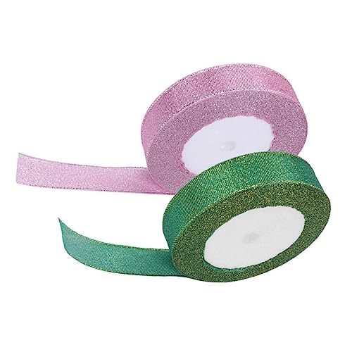 HEALSOPTHY 2 Rollen 2cm farbige Zwiebelstreifen Weiß glänzend Weihnachtsdekorationsband wickeln seidenband ribbon geschenkband funkelndes Glitzerband Verpackungsband präsentieren Polyester HEALSOPTHY 2 Rollen 2cm farbige Zwiebelstreifen Weiß glänzend Weihnachtsdekorationsband wickeln seidenband ribbon geschenkband funkelndes Glitzerband Verpackungsband präsentieren Polyester von HEALSOPTHY