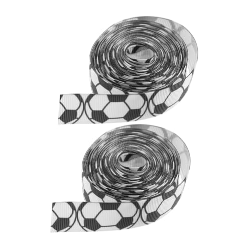 HEALSOPTHY 2 Rollen Fußball Dekoratives Geschenkband Breites Ripsband DIY Bastelband Elegantes Design für Geschenkverpackung Party Dekoration Sport Themen HEALSOPTHY 2 Rollen Fußball Dekoratives Geschenkband Breites Ripsband DIY Bastelband Elegantes Design für Geschenkverpackung Party Dekoration Sport Themen von HEALSOPTHY