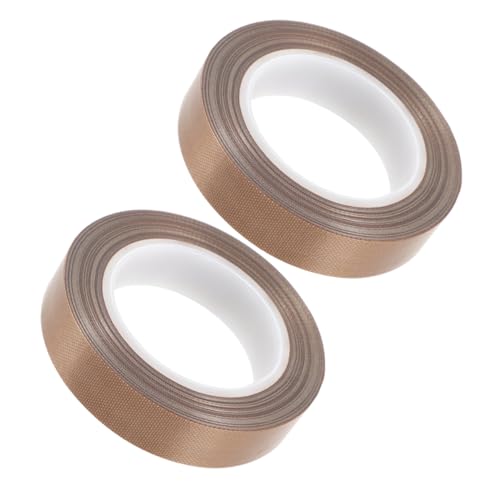 HEALSOPTHY 2 Rollen Hochtemperatur Ptfe Klebeband Isolierband für Vakuumiergeräte Hitzebeständig Verschleißfest für Verpackung und Elektronik von HEALSOPTHY