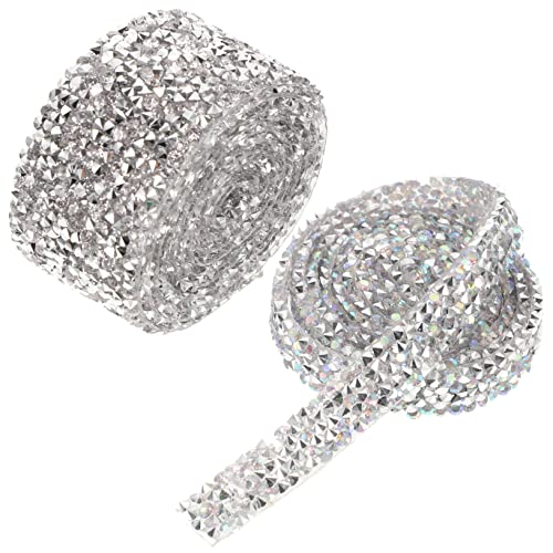 HEALSOPTHY 2 Rollen Selbstklebendes Strassband Dekoratives Wasserdiamant Band Silber und Ab Farben Breit Flexibel Zuschneidbar für DIY Basteln Kleidung Party und Handwerksdekoration HEALSOPTHY 2 Rollen Selbstklebendes Strassband Dekoratives Wasserdiamant Band Silber und Ab Farben Breit Flexibel Zuschneidbar für DIY Basteln Kleidung Party und Handwerksdekoration von HEALSOPTHY
