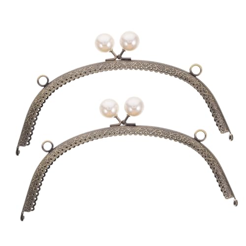 HEALSOPTHY 2 STÜCK Antiker Taschenverschluss mit Perlen Gebogener Metallrahmen für Handtaschen Langlebiger DIY Verschluss Ergonomisch Geformt Vielseitiges Zubehör für Kreative HEALSOPTHY 2 STÜCK Antiker Taschenverschluss mit Perlen Gebogener Metallrahmen für Handtaschen Langlebiger DIY Verschluss Ergonomisch Geformt Vielseitiges Zubehör für Kreative von HEALSOPTHY