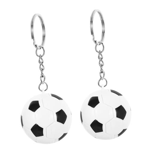 HEALSOPTHY 2 STÜCK Fußball Schlüsselanhänger Schwarz Kreative Fußball Deko für Party Mitgebsel und Karneval Preise Langlebiger Sport Schlüsselbund für Jungen und Mädchen HEALSOPTHY 2 STÜCK Fußball Schlüsselanhänger Schwarz Kreative Fußball Deko für Party Mitgebsel und Karneval Preise Langlebiger Sport Schlüsselbund für Jungen und Mädchen von HEALSOPTHY