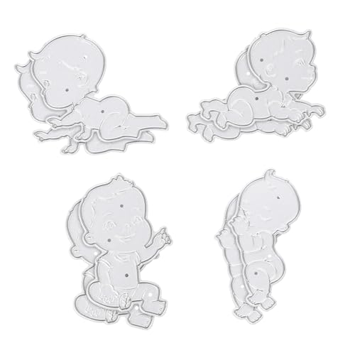 HEALSOPTHY 2 Sätze Prägestempel Für Prägung Schnitte Herstellung Speichern Basteln Werkzeug Stempel Diy Stanzform Dekorative Prägeschablone Bastelvorlage Kohlenstoffstahl Silver von HEALSOPTHY
