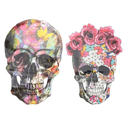 HEALSOPTHY 2 Stk. Teiliges Halloween Bügelbild Set mit Totenkopf Motiv DIY Heat Transfer Patches für Kleidung Leichte Einfache Anwendung für Textilien und Individuelle Gestaltung HEALSOPTHY 2 Stk. Teiliges Halloween Bügelbild Set mit Totenkopf Motiv DIY Heat Transfer Patches für Kleidung Leichte Einfache Anwendung für Textilien und Individuelle Gestaltung von HEALSOPTHY