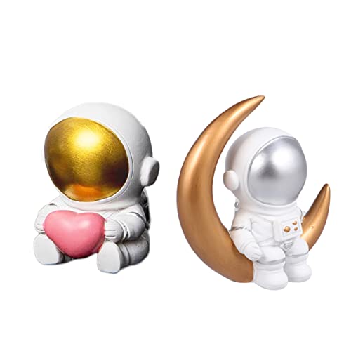 HEALSOPTHY 2 Stück Astronauten Resin Figuren Tortendeko für Geburtstagsfeiern Kreative Astronauten Dekoration für Kuchen und Auto für Weltraum Fans und Kindergeburtstage HEALSOPTHY 2 Stück Astronauten Resin Figuren Tortendeko für Geburtstagsfeiern Kreative Astronauten Dekoration für Kuchen und Auto für Weltraum Fans und Kindergeburtstage von HEALSOPTHY