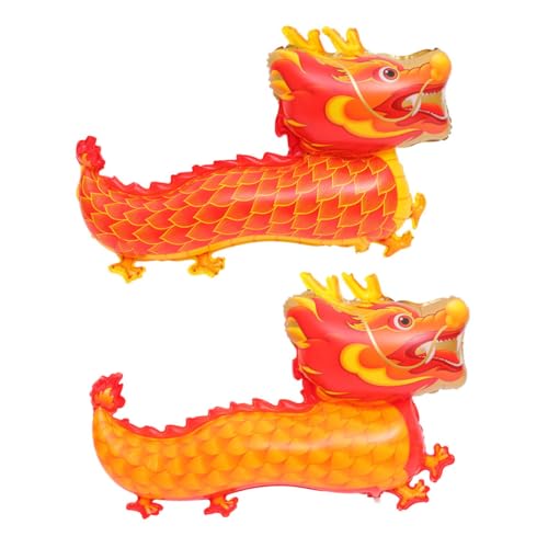 HEALSOPTHY 2 Stück Chinesische Drachenluftballons aus Robustem Aluminiumfolie für Frühlingsfest und Drachenjahr Partydekoration Leicht Aufzublasen Wetterbeständig für Wand Fenster HEALSOPTHY 2 Stück Chinesische Drachenluftballons aus Robustem Aluminiumfolie für Frühlingsfest und Drachenjahr Partydekoration Leicht Aufzublasen Wetterbeständig für Wand Fenster von HEALSOPTHY