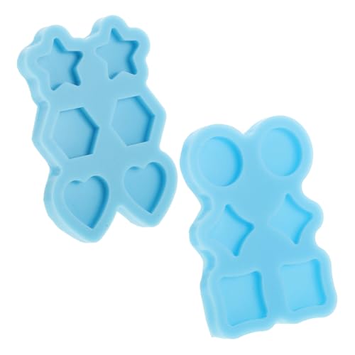 HEALSOPTHY 2 Stück DIY Ohrstecker Formen Silikon Epoxidharz Gießform Mini Stern Herz Viereck Schmuckherstellung Glatte Oberfläche Einfach Entformbar Tragbar für Schmuck Basteln HEALSOPTHY 2 Stück DIY Ohrstecker Formen Silikon Epoxidharz Gießform Mini Stern Herz Viereck Schmuckherstellung Glatte Oberfläche Einfach Entformbar Tragbar für Schmuck Basteln von HEALSOPTHY