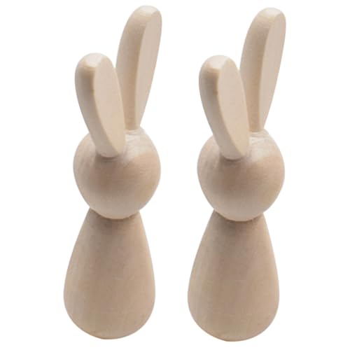 HEALSOPTHY 2 Stück DIY Unlackierte Holz Hasenfiguren Mini Graffiti Holz Puppen Kreative Bastelbedarf für Dekoration für Schlafzimmer Wohnzimmer und Büro HEALSOPTHY 2 Stück DIY Unlackierte Holz Hasenfiguren Mini Graffiti Holz Puppen Kreative Bastelbedarf für Dekoration für Schlafzimmer Wohnzimmer und Büro von HEALSOPTHY