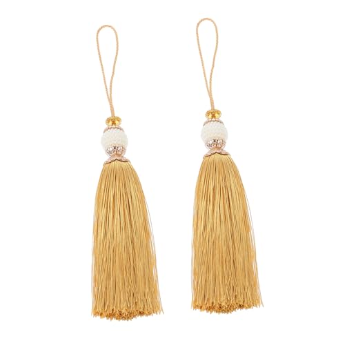 HEALSOPTHY 2 Stück DIY Vorhang Quasten Zubehör Polyester Dekorative Tassel Anhänger für Handarbeiten und Heimdekoration für Vorhänge und Kreative Projekte HEALSOPTHY 2 Stück DIY Vorhang Quasten Zubehör Polyester Dekorative Tassel Anhänger für Handarbeiten und Heimdekoration für Vorhänge und Kreative Projekte von HEALSOPTHY