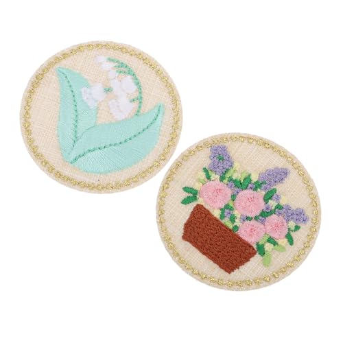 HEALSOPTHY 2 Stück Diy Bügelflicken Bestickte Pflanzen und Blumenapplikationen Stoffaufnäher für Kleidung Taschen und Handwerk für Bastelprojekte HEALSOPTHY 2 Stück Diy Bügelflicken Bestickte Pflanzen und Blumenapplikationen Stoffaufnäher für Kleidung Taschen und Handwerk für Bastelprojekte von HEALSOPTHY
