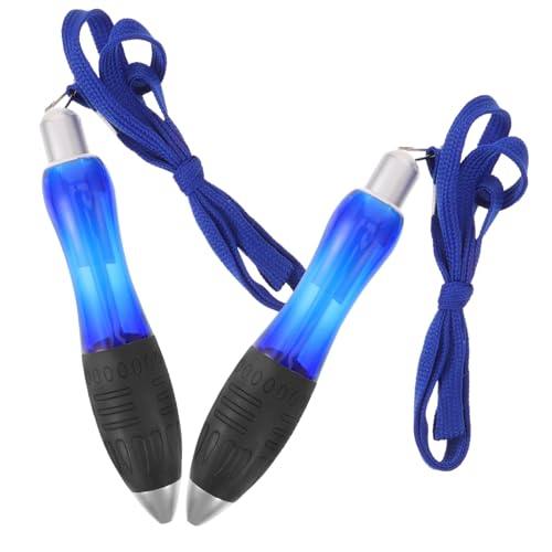 HEALSOPTHY 2 Stück Ergonomische Gewichtete Pen Sleeves für Kugelschreiber und Stifte Rutschfeste Schreibhilfe zur Handermüdungsreduzierung Wiederverwendbare Komfortable Stifthalter in Blau von HEALSOPTHY