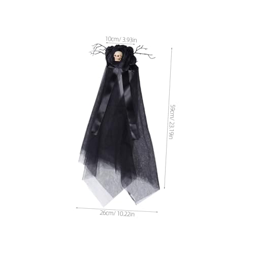 HEALSOPTHY 2 Stück Gothic Haarschmuck Schwarzer Schleier mit Schleife Eleganter Kopfschmuck für Damen Halloween Cosplay Fotografie Karneval Renaissance HEALSOPTHY 2 Stück Gothic Haarschmuck Schwarzer Schleier mit Schleife Eleganter Kopfschmuck für Damen Halloween Cosplay Fotografie Karneval Renaissance von HEALSOPTHY